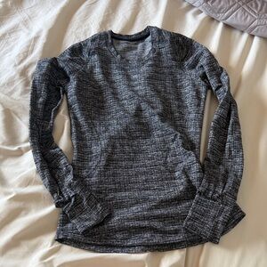 lululemon athletica Women's Gray Marled Crewneck Sweater